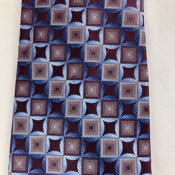 Platinum Designs Mens Tie, Blue Silk - Picture 4 of 5